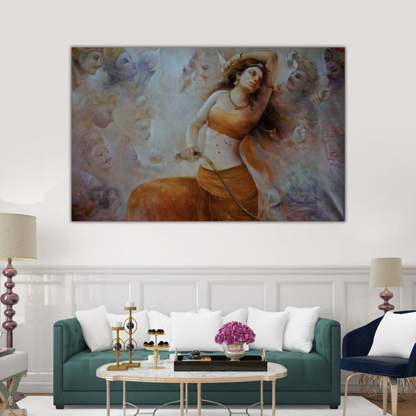 Fantasy Woman Wall Painting for Living Room, Bedroom, Office, Hotels, Drawing Room