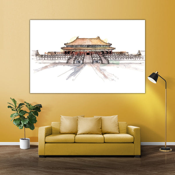 Forbidden City Wall Painting for Living Room, Bedroom, Office, Hotels, Drawing Room