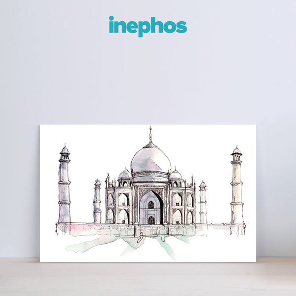 Eternal Beauty of Taj Mahal Wall Painting for Living Room, Bedroom, Office, Hotels, Drawing Room