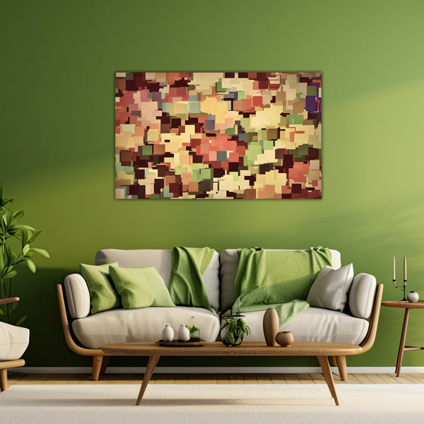 Modern Geometric Abstraction – Stylish Canvas Wall Art Paintings for Living Room, Bedroom, Office, Hotels, Drawing Room
