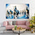 Galloping Horses in Blue Wall Painting for Living Room, Bedroom, Office, Hotels, Drawing Room