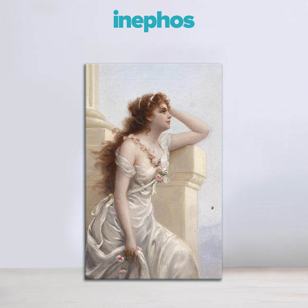 Beautiful Girl Waiting Painting for Living Room, Bedroom, Office, Hotels, Drawing Room