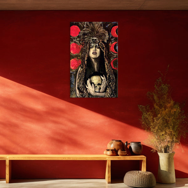 Dark Enchantment Wall Painting for Living Room, Bedroom, Office, Hotels, Drawing Room