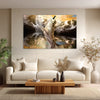 Howling Wolf Wall Painting for Living Room, Bedroom, Office, Hotels, Drawing Room