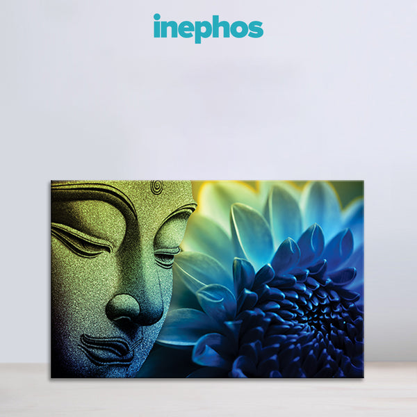 Serene Buddha Wall Painting for Living Room, Bedroom, Office, Hotels, Drawing Room