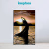 Silhouette of a person in water with a sunset and cloud background, branded 'inephos'.