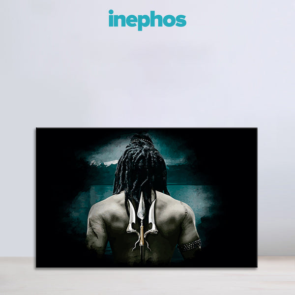 Shiva’s Strength Wall Painting for Living Room, Bedroom, Office, Hotels, Drawing Room