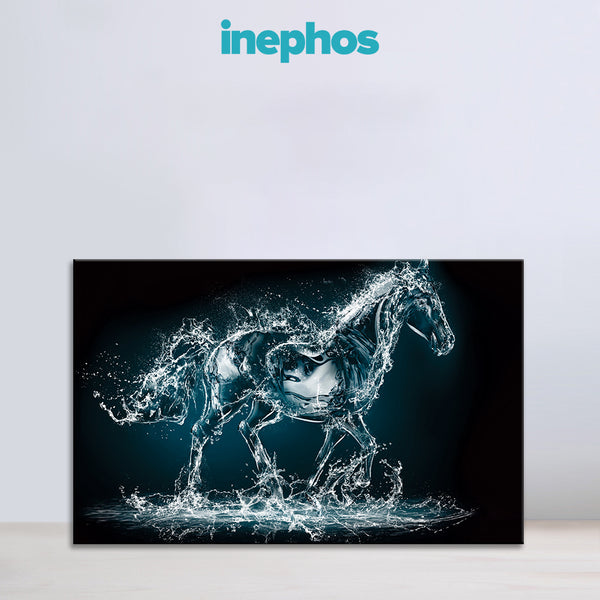 Water Horse Wall Painting for Living Room, Bedroom, Office, Hotels, Drawing Room