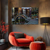 Charming Venice Canal Bridge Wall Painting for Living Room, Bedroom, Office, Hotels, Drawing Room