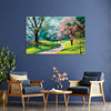 Serene Spring Path Wall Painting for Living Room, Bedroom, Office, Hotels, Drawing Room