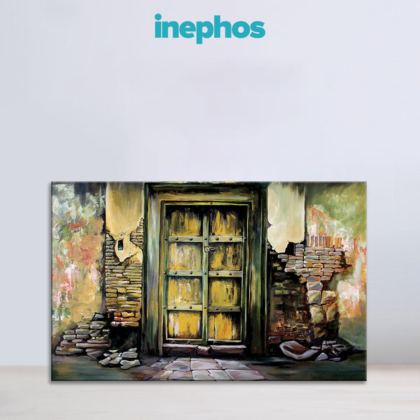 Vintage Doorway Wall Painting for Living Room, Bedroom, Office, Hotels, Drawing Room
