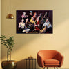 Traditional Musical Ensemble Wall Painting for Living Room, Bedroom, Office, Hotels, Drawing Room
