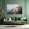 Beautiful Mountain Monastery Wall Painting for Living Room, Bedroom, Office, Hotels, Drawing Room