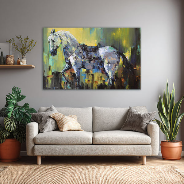 Beautiful Horse Wall Painting for Living Room, Bedroom, Office, Hotels, Drawing Room