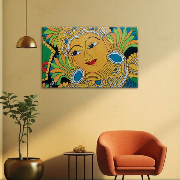 Traditional Indian Art Wall Painting for Living Room, Bedroom, Office, Hotels, Drawing Room