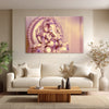 Ganesha Sculpture Painting – Calm and Divine Canvas Wall Art for Living Room, Bedroom, Office, Hotels, Drawing Room