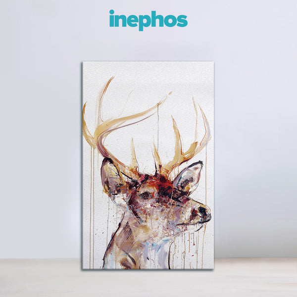 Deer in Autumn Canvas Wall Art Paintings for Living Room,Bedroom, Office, Hotels, Drawing Room