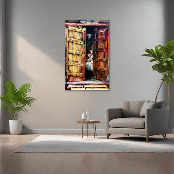 Hidden Doorway Canvas Wall Art Paintings for Living Room,Bedroom, Office, Hotels, Drawing Room