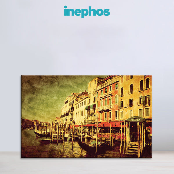 Venice Canal Wall Painting for Living Room, Bedroom, Office, Hotels, Drawing Room