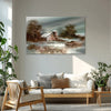Winter Solitude Countryside Painting for Living Room, Bedroom, Office, Hotels, Drawing Room