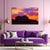 Stunning Sunset Silhouette Wall Painting for Living Room, Bedroom, Office, Hotels, Drawing Room