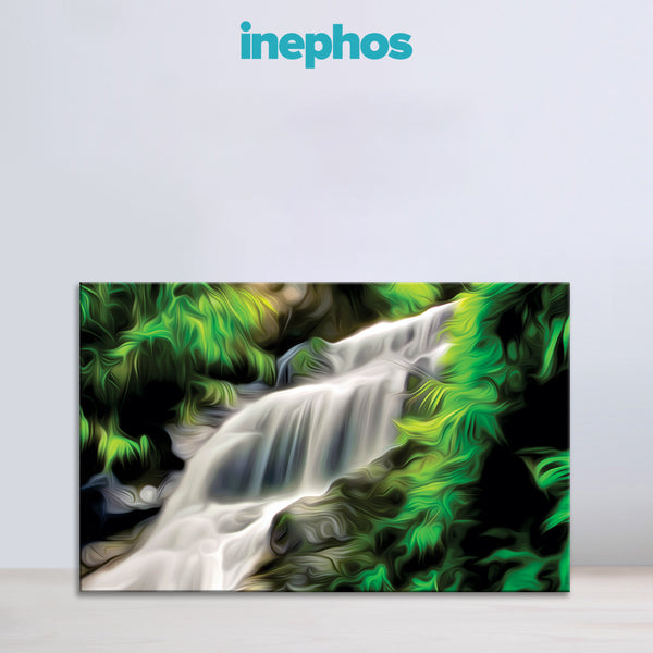 Tranquil Waterfall Wall Painting for Living Room, Bedroom, Office, Hotels, Drawing Room