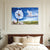 Whimsical Harmony - Swan and Daisy Wall Painting for Living Room, Bedroom, Office, Hotels, Drawing Room