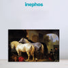 Pastoral Horses Wall Painting for Living Room, Bedroom, Office, Hotels, Drawing Room