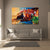 Sunset Over Coastal Town Wall Painting for Living Room, Bedroom, Office, Hotels, Drawing Room