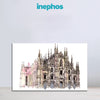 Milan Cathedral Sketch Wall Painting for Living Room, Bedroom, Office, Hotels, Drawing Room