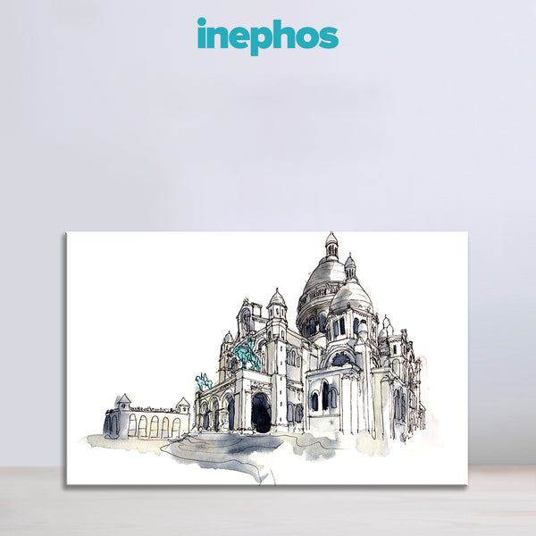 Sacré-Cœur Wall Painting for Living Room, Bedroom, Office, Hotels, Drawing Room