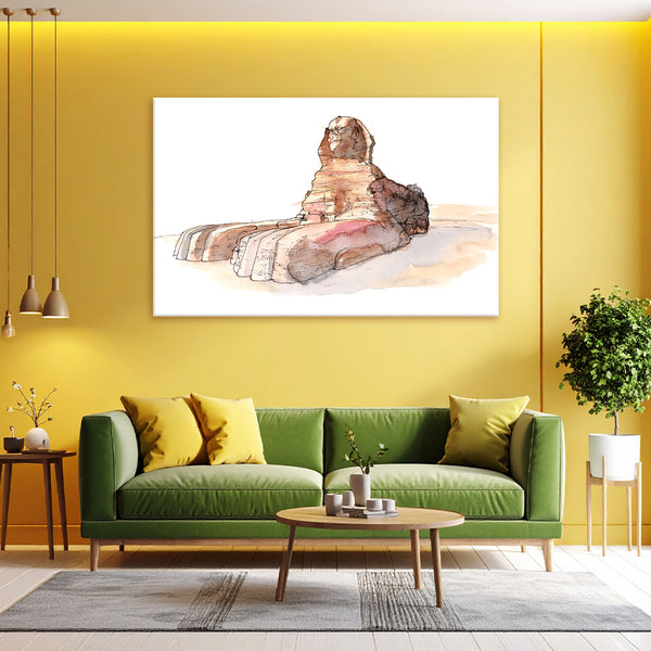 Sphinx Wall Painting for Living Room, Bedroom, Office, Hotels, Drawing Room