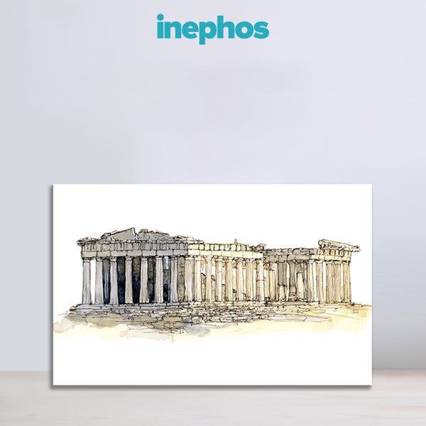 Parthenon Wall Painting for Living Room, Bedroom, Office, Hotels, Drawing Room