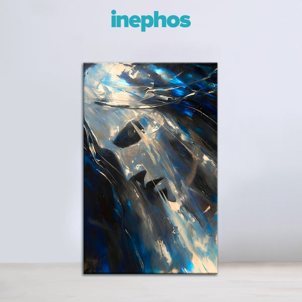 Aquarius Zodiac Wall Art | Visionary Insight, Intuition & Expansive Thinking | The Cosmic Mindstream | Abstract Ocean Energy CanvasPainting | Aquarius Air Sign Higher Intelligence & Collective Consciousness Astrology Artwork