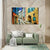Vibrant French Street Wall Painting for Living Room, Bedroom, Office, Hotels, Drawing Room