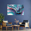 Oceanic Swirl – Abstract Fluid Art Canvas Painting for Living Room, Bedroom, and Office