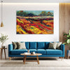 Golden Meadow Bliss – Vibrant Impressionist Canvas Art for Living Room, Bedroom, and Office