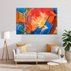 Fiery Fusion – Abstract Expressionism Canvas Art for Living Room, Bedroom, and Office