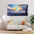 Vibrant Sunset Sky Over Ocean Canvas Painting for Living Room, Bedroom, and Office