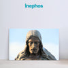 Sculpted Jesus Christ Bronze Canvas Painting for Living Room, Prayer Room, and Church