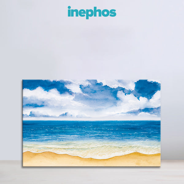 Blue Ocean Waves Canvas Painting for Living Room, Bedroom, and Office