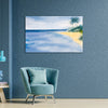 Serene Coastal Landscape Canvas Painting for Living Room, Bedroom, and Office