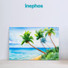 Tropical Palm Tree Beach Canvas Painting for Living Room, Bedroom, and Office