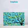 Blue and Green Abstract Tree Wall Painting for Living Room, Bedroom, Office, Hotels, Drawing Room