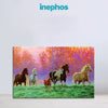 Horses in the Meadow Wall Painting for Living Room, Bedroom, Office, Hotels, Drawing Room