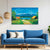 Countryside Landscape Canvas Painting for Living Room, Bedroom & Office Wall Décor | Serene Lake & Mountain View Artwork