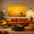 Desert Sunset Canvas Painting for Living Room, Bedroom & Office Wall Décor | Camel and Sun Artwork | Golden Horizon Nature Wall Art