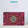 Mystic Harmony Mandala Canvas Painting for Living Room, Bedroom & Meditation Décor | Bohemian Wall Art with Pink