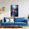 Vibrant Koi Fish Canvas Painting for Home | Feng Shui Good Luck & Prosperity Wall Art | Colorful Abstract Underwater Koi Artwork