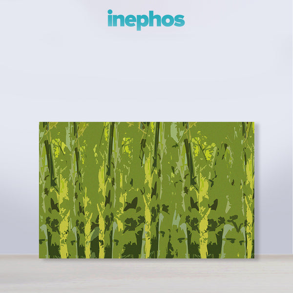 Green Bamboo Forest Painting | Nature Modern Abstract Canvas | Wall Art For Living Room & Relaxing Spaces